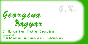 georgina magyar business card